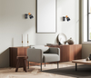 Spot Italux SPL-90110-1 Czarny, drewno, tkanina