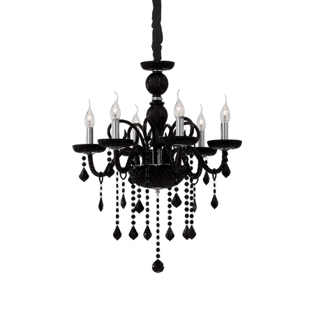 Żyrandol Ideal Lux 032504 Giudecca SP6 Nero