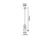 Lampa wisząca Rabalux Tanno 72141 dąb