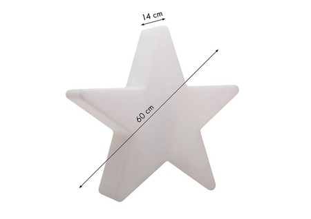 Gwiazda LED Lampa zewnętrzna ogrodowa 2700K Biala ciepła Ø60 32066W biały