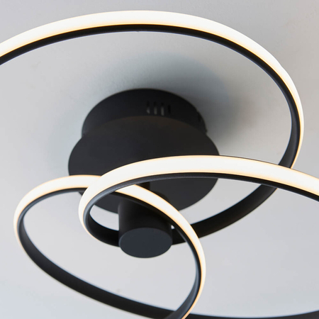 Lampa sufitowa Endon Lighting Dune 97633 biały/czarny