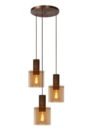 Lampa wisząca Lucide TOLEDO 74405/13/62 biały/miedziany