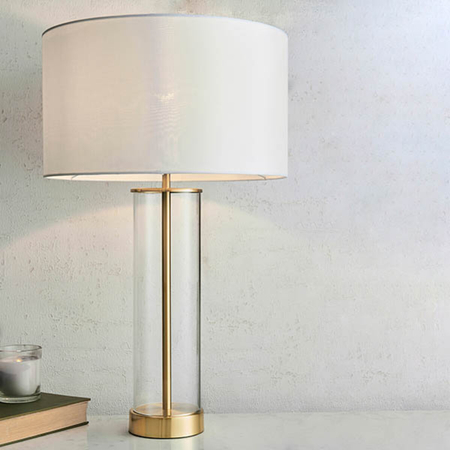 Lampa stołowa Endon Lighting Lessina 68802 mosiądz
