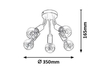 Lampa sufitowa Rabalux Almus 6809 czarny