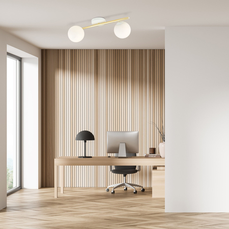 Lampa sufitowa SPLENDI 2 Emibig 1249/2 biały/złoty