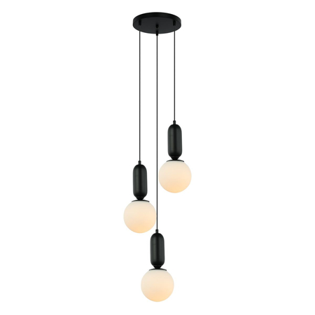 Lampa wisząca Italux Aldeva PND-02340-3S-BK Czarny