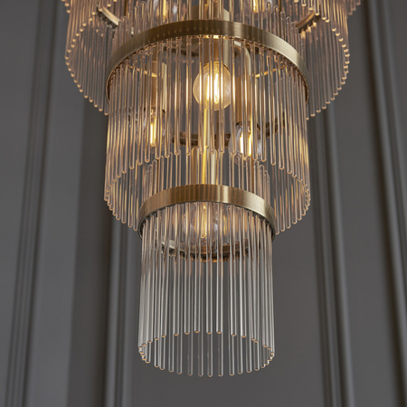 Lampa wisząca Endon Lighting Marietta Grand 112793 mosiądz