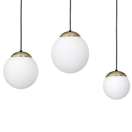 Milagro Lampa wisząca SPARTA BLACK / GOLD 3xE14 MLP6500 CZARNY / ZŁOTY