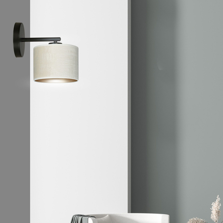 Kinkiet HILDE K1 BL WHITE Emibig 1052/K1 biały/czarny