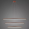 Lampa wisząca Ledowe Okręgi No.3 120cm 4k miedziana
