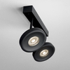 Reflektor AQForm Kari 17x2 LED 230V Spot Czarny Struktura