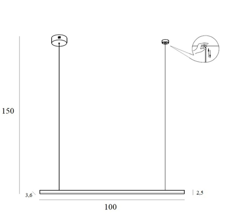 Lampa wisząca Maxlight TRIO P0475D 3000K złoty