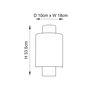 Kinkiet Endon Lighting Indara 71308 brąz