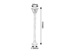 Lampa zewnętrzna Rabalux Paravento 7150 czarny
