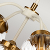 Lampa wisząca Elstead Lighting Cosmos beżowy/złoty DL-COSMOS5