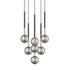 Lampa wisząca Zuma Line P0574-07F-SDFZ ARCTURUS LAMPA WISZĄCA CZARNO-ZŁOTA/BLACK-GOLD