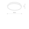 Plafon Nowodvorski AGNES ROUND LED PRO 10977 Biały