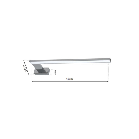 Milagro Kinkiet SHINE CHROME 45cm 11W LED ML588 CHROM