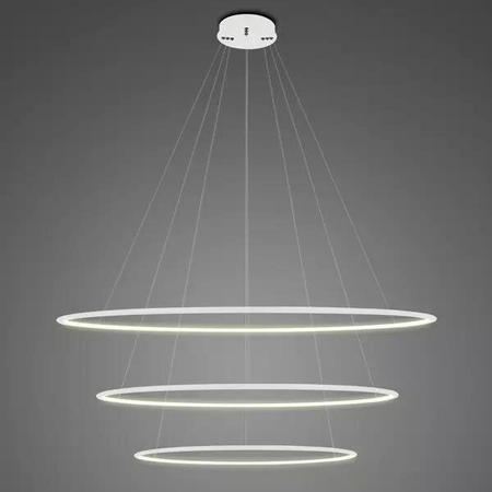 Lampa wisząca Ledowe Okręgi No.3 100cm 3k biała Dali