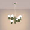 Sollux Lighting Żyrandol HALO 6 zielony oliwkowy SL.1832