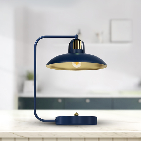 Milagro Lampka biurkowa FELIX NAVY BLUE/GOLD 1xE27 MLP7716 GRANATOWY / ZŁOTY