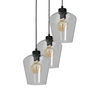 Milagro Lampa wisząca SANTIAGO CLEAR 3xE27 MLP6611 CZARNY