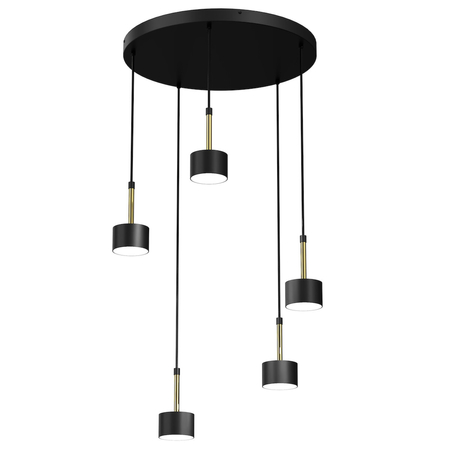 Milagro Lampa wisząca ARENA BLACK/GOLD 5xGX53 MLP7763 CZARNY / ZŁOTY