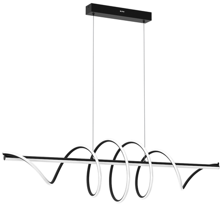 Milagro LAMPA WISZĄCA TWIST BLACK 90W LED ML8608 CZARNA
