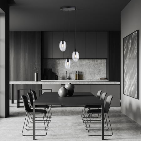 Lampa wisząca ASTRAL 3 Emibig 1265/3PREM czarny