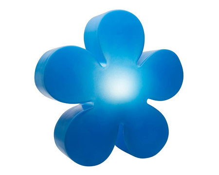 Kwiat LED Lampa solarna zewnętrzna ogrodowa przenośna 2900K Biała ciepła Ø40cm 32410S niebieski
