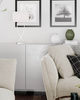 Lampa stołowa By Rydens Omega 2820430-5000 chrom/biały