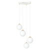 Lampa wisząca ROYAL 4 Emibig 1244/4 biały/złoty