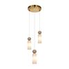 Lampa wisząca Italux Santos PND-95331-3-BRSS Mosiężny