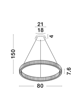 Lampa wisząca Luces Exclusivas BAUTA srebrny LE42916