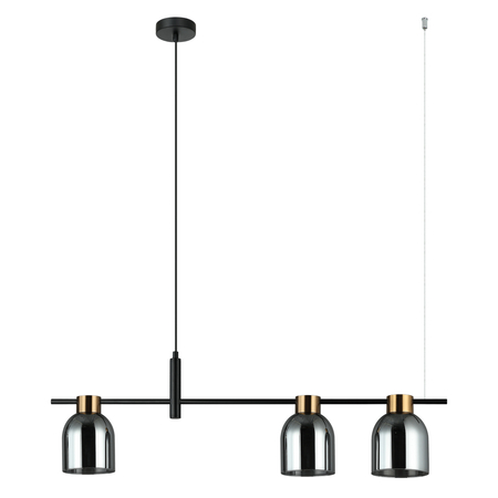 Lampa wisząca Italux Servio PND-66892-3-BK-SG Czarny
