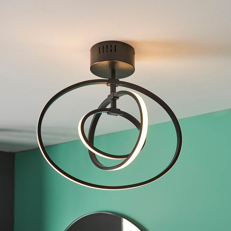 Lampa sufitowa Endon Lighting Avali 80682 czarny
