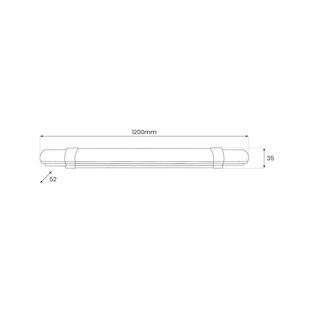 Eko-Light Listwa Led Batten 36W 120cm 3850lm 4000K IP65 EK0851 BIAŁY