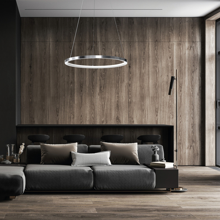 Milagro Lampa wisząca HOOP CHROME 27W LED ML1549 CHROM