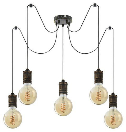 Lampa wisząca Rabalux Fidel 3218 złoto antyczne