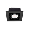 Milagro Lampa Podtynkowa Blocco 1x7W GU10 Led Czarny ML472 CZARNY