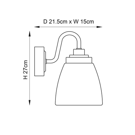 Kinkiet Endon Lighting Ashbury 77088 chrom