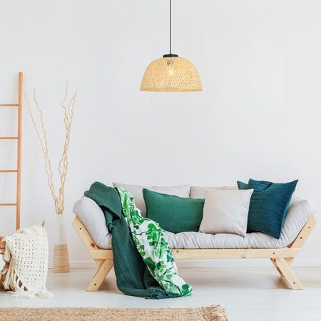 Lampa wisząca Rabalux Rattan 72025 czarny