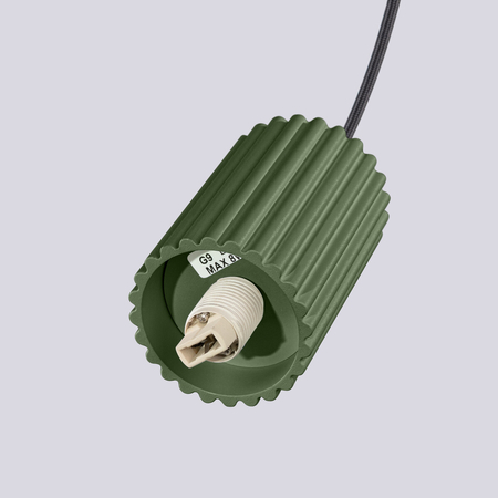 Sollux Lighting Lampa wisząca HALO 3P zielona oliwka SL.1725