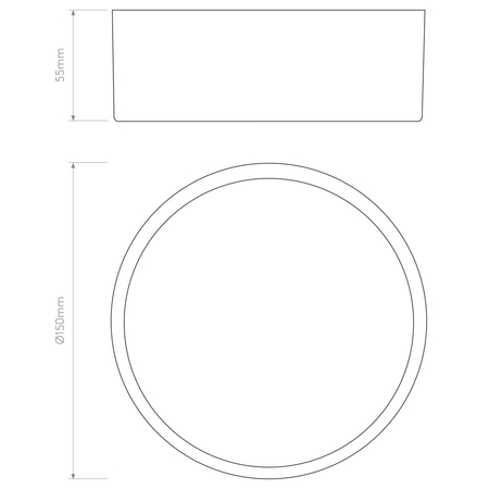 Lampa zewnętrzna Astro Kea 150 Round 1391001 Biały z Teksturą