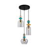 Lampa wisząca Italux PND-30263-3A-BRO-SG Złoty, czarny