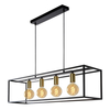 Lampa wisząca Lucide RUBEN 00424/04/30 czarny/złoty