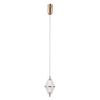 Lampa wisząca Italux Fuente PND-34395-1-HBR Złoty