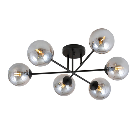 Lampa sufitowa ROMA 6 Emibig 1245/6 czarny