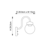 Kinkiet zewnętrzny Endon Lighting Eldon 103829 czarny