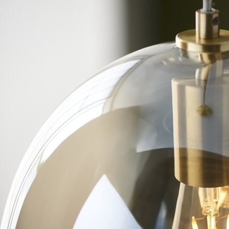 Lampa wisząca Endon Lighting Kelda Oval 106678 mosiądz